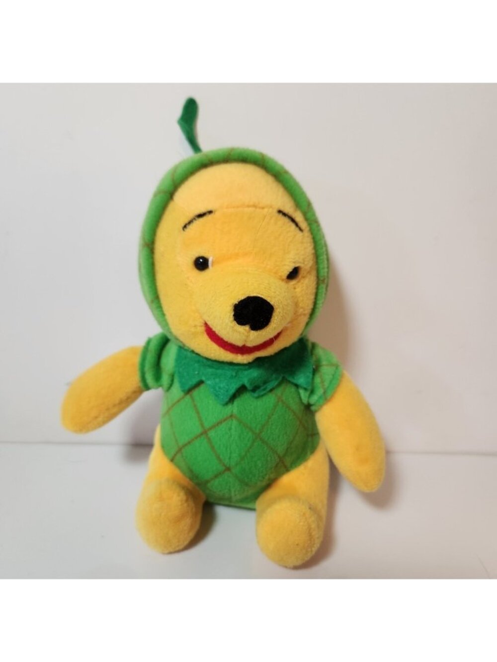Disney Winnie the Pooh melon Costume Plush Stuffed Animal Green‎ Yellow 7"